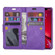 iPhone 11 Multifunctional Zipper Horizontal Flip Leather Case with Holder & Wallet & 9 Card Slots & Lanyard - Purple