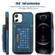 iPhone 11 Three-fold RFID Leather Phone Case with Lanyard - Blue
