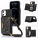 iPhone 11 Three-fold RFID Leather Phone Case with Lanyard - Black