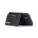 DG.MING M2 Series 3-Fold Multi Card Bag Back Cover Shockproof Case with Wallet & Holder Function iPhone 11 - Black