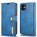 iPhone 11 DG.MING Crazy Horse Texture Flip Detachable Magnetic Leather Case with Holder & Card Slots & Wallet  - Blue