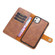 iPhone 11 DG.MING Crazy Horse Texture Flip Detachable Magnetic Leather Case with Holder & Card Slots & Wallet  - Brown