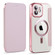 iPhone 11 MagSafe Magnetic RFID Anti-theft Leather Phone Case - Pink