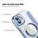 iPhone 11 Shield Magsafe RFID Anti-theft Rhombus Leather Phone Case - Blue