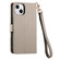 iPhone 11 Love Zipper Lanyard Leather Phone Case - Gray