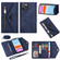 iPhone 11 Skin Feel Zipper Horizontal Flip Leather Case with Holder & Card Slots & Photo Frame & Lanyard & Long Rope - Blue