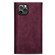 iPhone 11 Skin Feel Zipper Horizontal Flip Leather Case with Holder & Card Slots & Photo Frame & Lanyard & Long Rope - Wine Red