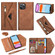 iPhone 11 Skin Feel Zipper Horizontal Flip Leather Case with Holder & Card Slots & Photo Frame & Lanyard & Long Rope - Brown