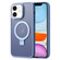 iPhone 11 Skin Feel MagSafe Magnetic Holder Phone Case - Blue