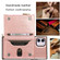 iPhone 11 Square Zipper Wallet Bag TPU+PU Back Cover Case with Holder & Card Slots & Wallet & Cross-body Strap  - Black
