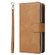 iPhone 11 Zipper Wallet Bag Horizontal Flip PU Leather Case with Holder & 9 Card Slots & Wallet & Lanyard & Photo Frame - Brown