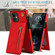 iPhone 11 Cross-body Zipper Square TPU+PU Back Cover Case with Holder & Card Slots & Wallet & Strap  - Red