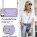 iPhone 11 Zipper Card Bag Phone Case with Dual Lanyard - Purple