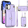 iPhone 11 RFID Card Slot Phone Case with Long Lanyard - Purple