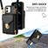 iPhone 11 Zipper Hardware Card Wallet Phone Case - Black