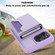 iPhone 11 RFID Anti-theft Detachable Card Bag Leather Phone Case - Purple