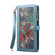 iPhone 11 ESEBLE Star Series Lanyard Zipper Wallet RFID Leather Case - Blue