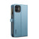 iPhone 11 ESEBLE Star Series Lanyard Zipper Wallet RFID Leather Case - Blue