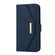 iPhone 11 Cross Texture Lanyard Leather Phone Case - Blue