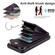 iPhone 11 Rhombic Texture Card Bag Phone Case with Long Lanyard - Dark Purple