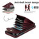 iPhone 11 Rhombic Texture Card Bag Phone Case with Long Lanyard - Wine Red