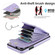 iPhone 11 Rhombic Texture Card Bag Phone Case with Long Lanyard - Light Purple