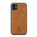 DG.MING M1 Series 3-Fold Multi Card Wallet  Back Cover Shockproof Case with Holder Function iPhone 11 - Brown