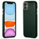 iPhone 11 Carbon Fiber Leather Texture Kevlar Anti-fall Phone Protective Case  - Green