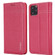 iPhone 11 GEBEI Top-grain Leather Horizontal Flip Protective Case with Holder & Card Slots - Rose Red