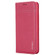 iPhone 11 GEBEI Top-grain Leather Horizontal Flip Protective Case with Holder & Card Slots - Rose Red