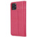 iPhone 11 GEBEI Top-grain Leather Horizontal Flip Protective Case with Holder & Card Slots - Rose Red