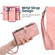 iPhone 11 Zipper Wallet Detachable MagSafe Leather Phone Case - Pink