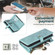 iPhone 11 Zipper Wallet Detachable MagSafe Leather Phone Case - Blue