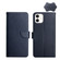 iPhone 11 Genuine Leather Fingerprint-proof Horizontal Flip Phone Case  - Blue