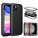 iPhone 11 Metal Armor Triple Proofing  Protective Case - Black