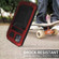 iPhone 11 Shockproof Waterproof Dust-proof Metal + Silicone Protective Case with Holder - Red