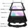 iPhone 11 Shockproof Waterproof Dust-proof Metal + Silicone Protective Case with Holder - Black