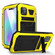 iPhone 11 Shockproof Waterproof Dust-proof Metal + Silicone Protective Case with Holder - Yellow