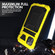 iPhone 11 Shockproof Waterproof Dust-proof Metal + Silicone Protective Case with Holder - Yellow