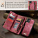 iPhone 11 CaseMe-008 Detachable Multifunctional Horizontal Flip Leather Case with Card Slot & Holder & Zipper Wallet & Photo Frame  - Red