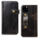 iPhone 11 Denior Oil Wax Cowhide DK Magnetic Button Horizontal Flip Leather Case with Holder & Card Slots & Wallet - Black