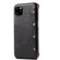 iPhone 11 Denior Oil Wax Top Layer Cowhide Simple Flip Leather Case - Black