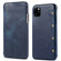 iPhone 11 Denior Oil Wax Top Layer Cowhide Simple Flip Leather Case - Dark Blue