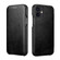 iPhone 11 ICARER First Layer Cowhide Horizontal Flip Phone Case  - Black