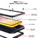 iPhone 11 Dustproof Shockproof Waterproof Silicone + Metal Protective Case - Yellow