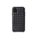 iPhone 11 Woven Texture Sheepskin Leather Back Cover Semi-wrapped Shockproof Case  - Black