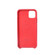 iPhone 11 Woven Texture Sheepskin Leather Back Cover Semi-wrapped Shockproof Case  - Red
