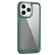 iPhone 11 Pro Max Carbon Fiber Transparent Back Panel Phone Case - Green