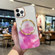 iPhone 11 Pro Max Marble MagSafe Clear Phone Case  - Rose Red