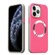 iPhone 11 Pro Max CD Pattern Magsafe PC Phone Case - Pink